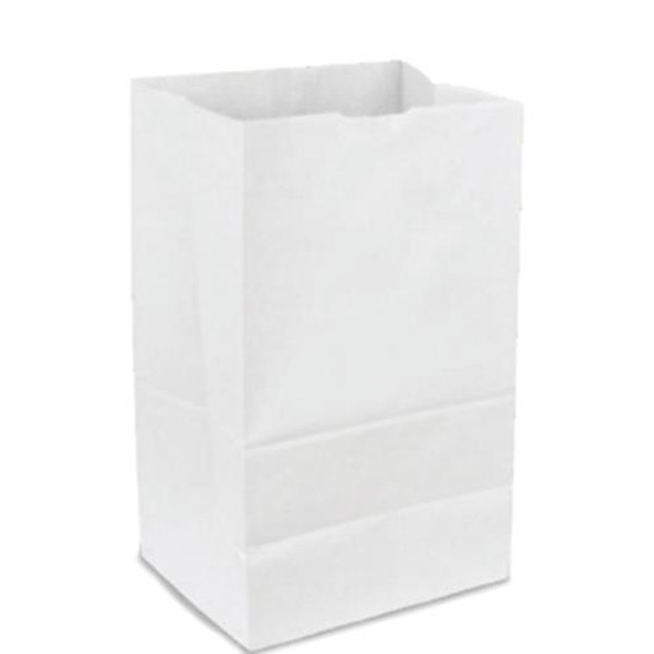 DURO 51003 3# WHITE GROCERY BAG 30#  VIRGIN 3# 4.75X2-15/16X8-9/16 (CASE OF 500)