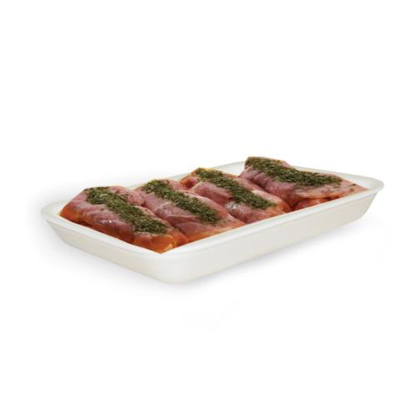 DYNE-A-PAK  38/8S WHITE FOAM TRAY  10X8X5/8        500/CS (CASE OF 500)