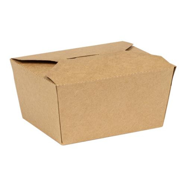 ECO-SYSTEMS ECOTB1K-PB  #1 PAPERBOARD TAKE  OUT BOXES 95% PCR KRAFT (CASE OF 450)
