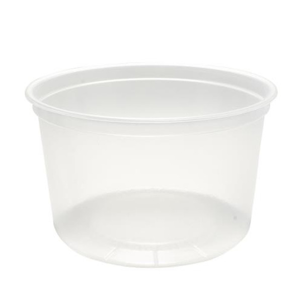 ECO-SYSTEMS ECO16DELI-PP DELI CNTR ROUND  POLYPROP 16OZ TRANSLUCENT (CASE OF 500)