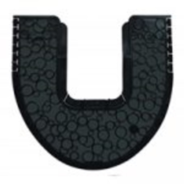 FRESH PRODUCTS  PSCM-F-010I060M-00 MAT PSHIELD  COMMODE FRESH 23.25X23X1.5 BLK (CASE OF 6)