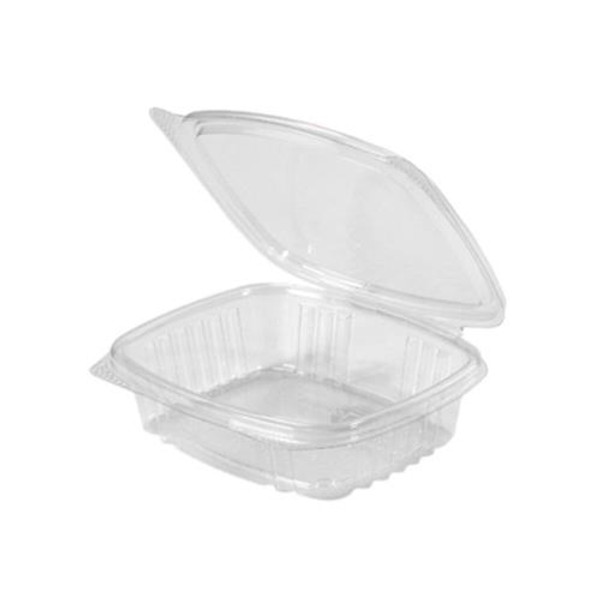 GENPAK  AD8 8-OZ HINGED DELI CLEAR  APET PLASTIC      200/CS (CASE OF 200)
