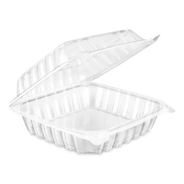 INLINE PLASTICS  VF8091 VISIBLY FRESH HINGED  CONTR PET 8-15/16X7-7/8X2-7/8 (CASE OF 110)