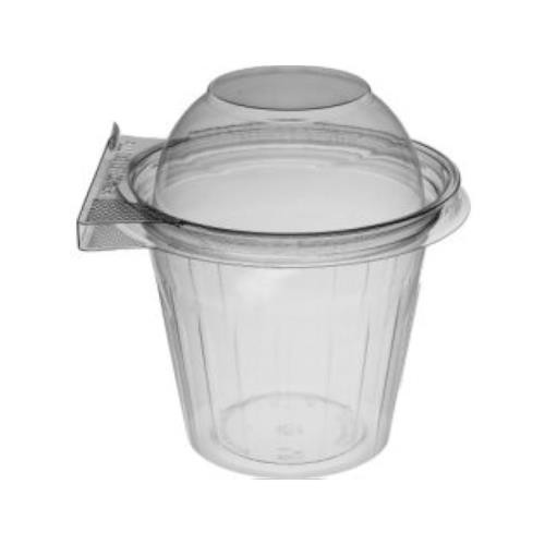 INLINE PLASTICS  TS12CCR SAFE T GARD FRUIT CUP  PLASTIC 12-OZ 3.5X3.5X3 CLEAR (CASE OF 256)