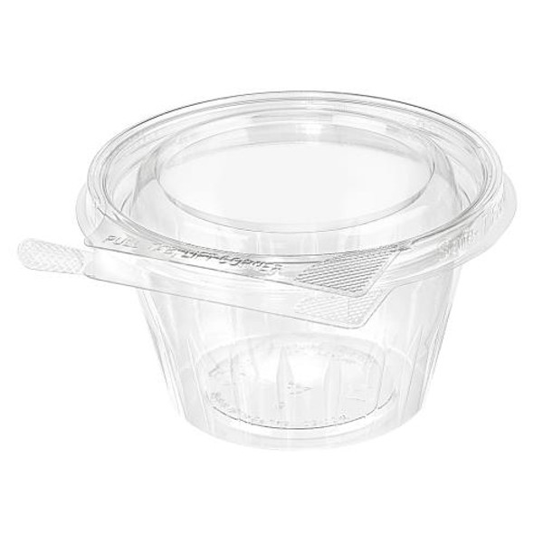INLINE PLASTICS  TS8CCR GRAB AND GO W/SHAL LID  PETE 8-OZ CLR TEAR STRIP LOCK (CASE OF 272)