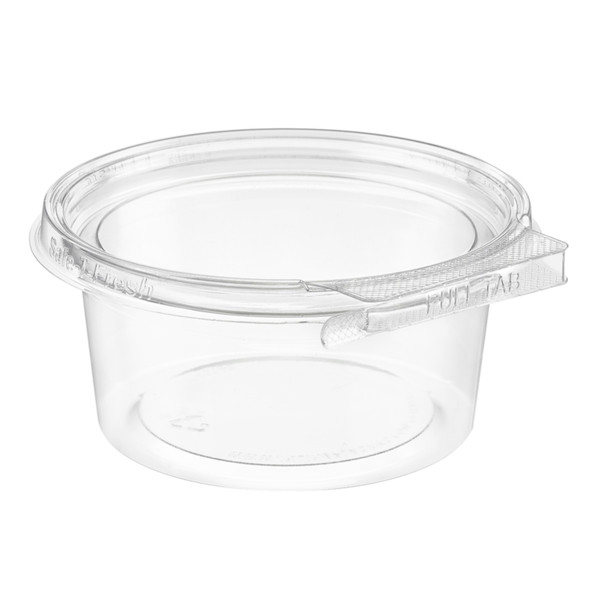 INLINE PLASTICS  TS4012R ROUND WARE CLAMSHELL  W/TEAR STRIP T/R PET 12-OZ CLR (CASE OF 320)