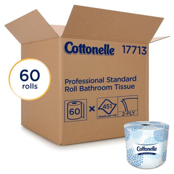 KIMBERLY-CLARK  17713 KLEENEX COTTONELLE 2-PLY  BATH TISSUE 451-SHT 4.09X4.0 (CASE OF 60)