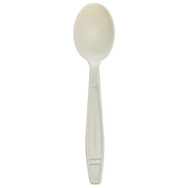LOLLICUP USA  KE-U2023 TEASPOON HVY/WT PLA  NATURAL BIODEGRADABLE (CASE OF 1000)