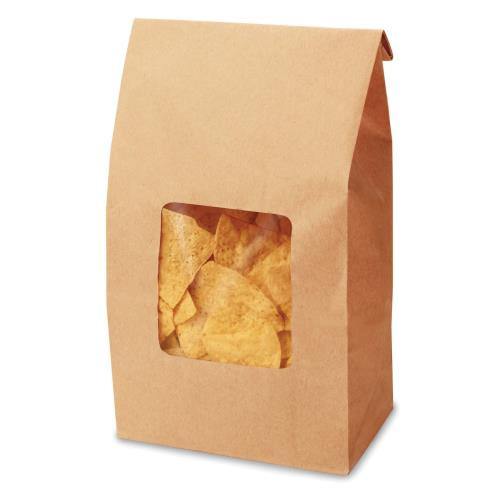 NOVOLEX BAGCRAFT  300798 TORTILLA CHIP BAG W/TIN  TIES 7-1/2X4-1/4X14-5/8 CAVADE (CASE OF 250)