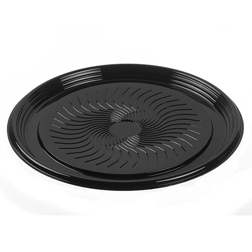 POLARPAK  51600 EBONY CATER TRAY FLAT  PETE 16" BLACK (CASE OF 50)