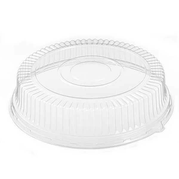 POLARPAK  51840 EBONY CATER TRAY DOME  LID PETE 4" CLEAR F/18" TRAY (CASE OF 50)
