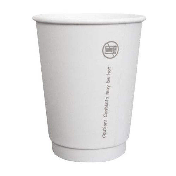 PRIME SOURCE  75000434 P/S HOT CUP DOUBLE  WALL PAPER 12-OZ WHITE (CASE OF 500)