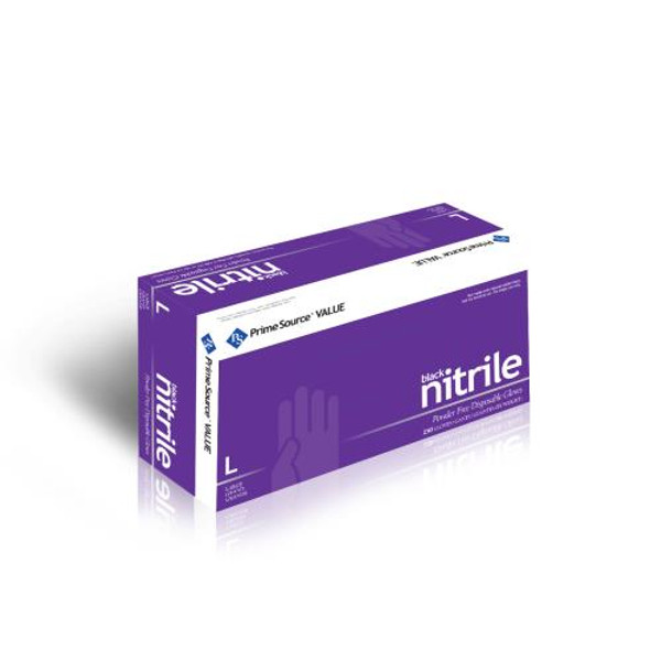 PRIME SOURCE  GLOVE NITRILE BLACK PF LARGE  NITRILE P/F LARGE BLACK  2.2ML (CASE OF 1000)