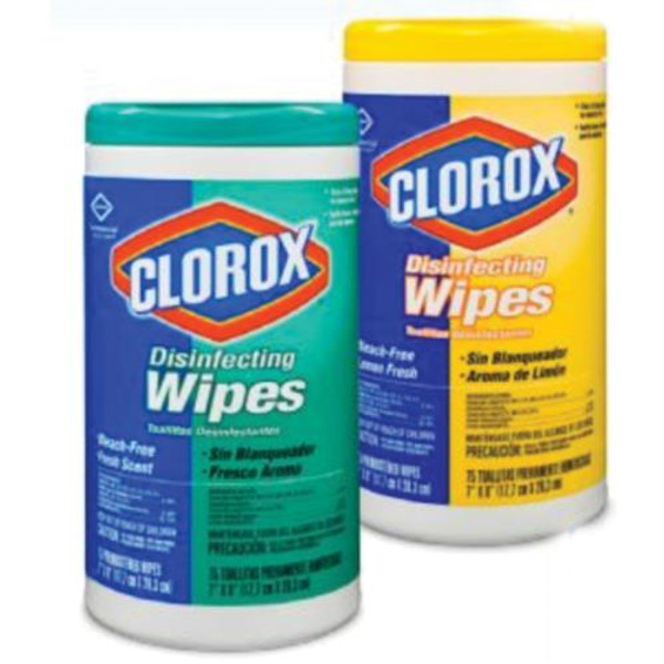 CLOROX  01594  35-CT LEMON FRESH WIPES  DISINFECTING WIPE    12/CS (CASE OF 12)