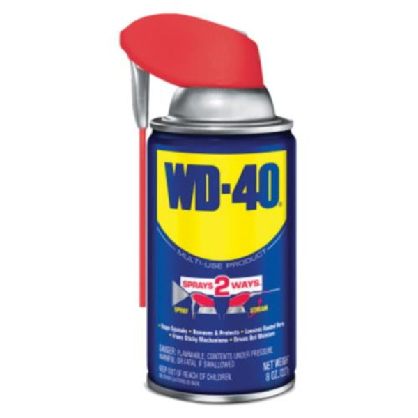 WD-40  490026 WD-40 LUBRICANT 8-OZ  CLEAR SMART STRAW (CASE OF 12)