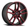 Konig Myth 16x7.5 5x114.3 ET43 Gloss Black w/ Red Tinted Clearcoat