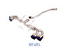 Revel Medallion Touring-S Catback Exhaust - Dual Muffler/ Quad Blue Tip 09-13 Nissan GT-R