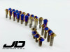 JDC Titanium Valve Cover Hardware Replacement Kit (Evo X)