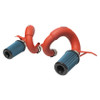 Tuned dual air intake pipes with Web nano-fiber dry filte - Wrinkle Red