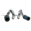 Tuned dual air intake pipes with Web nano-fiber dry filte. - Polished