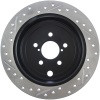 StopTech Sport Drilled/Slotted Brake Rotor; Rear Left