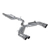 MBRP Exhaust 3" Cat Back, Quad Split Rear, T304