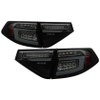 Spyder LED Tail Lights Seq Signal Black Subaru WRX Hatchback 2008-2014