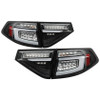 Spyder 08-14 Subara Impreza WRX Hatchback LED Tail Lights Seq Signal Black