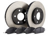 Rear Kit Hawk HPS Pads & Centric 120 Series Rotors 2002 - 2008 WRX