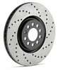 StopTech Sport Cross Drilled Brake Rotor; Front Right