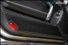 OLM CARBON LOOK KICK GUARD PROTECTION SET WITH RED OR SILVER STITCHING 2013+ FR-S / BRZ / 86