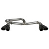 FactionFab Axle Back Exhaust Black Tips STI 2008-2014 / WRX 2011-2014 Hatchback