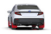 Rallyarmor 2022+ Subaru WRX Red UR Mud Flap Black Logo
