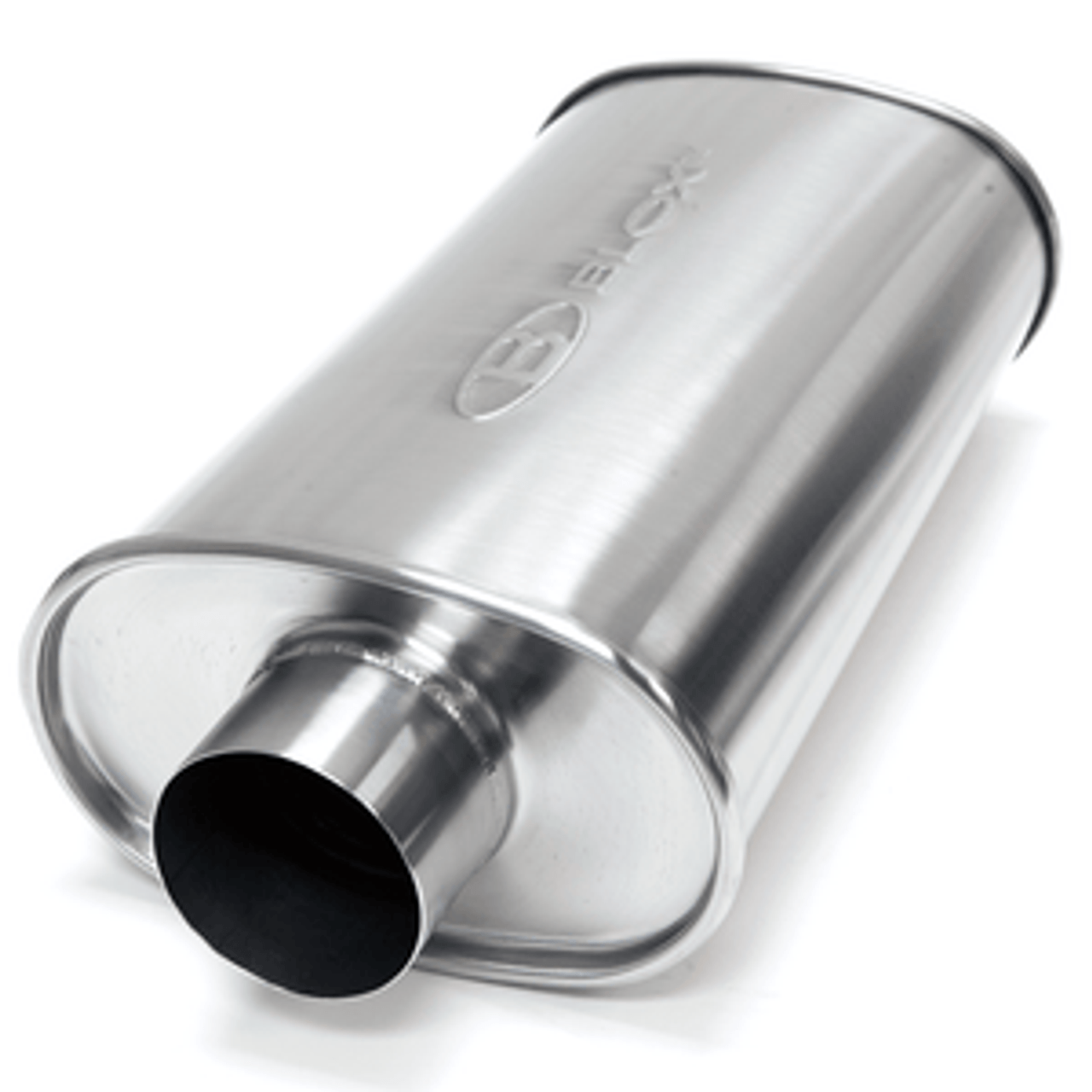 BLOX Racing 2.25/2.5/3 inch SL Sport Muffler - Brushed Silver