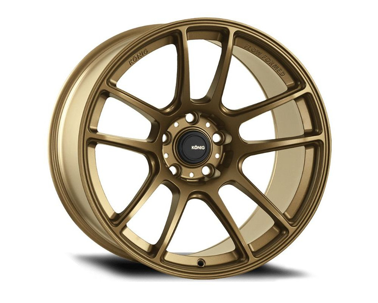 Konig Heliogram 15X9 4X100 ET35 Matte Bronze Knurled Bead Flow Formed