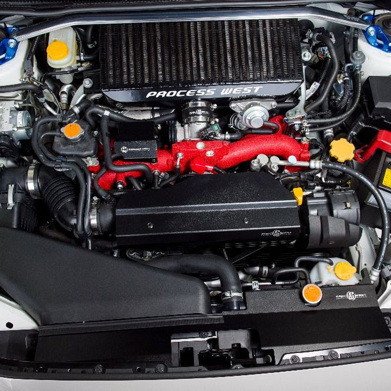 Process West Radiator Cover Black Factory Intake - Subaru WRX/STI 2015+