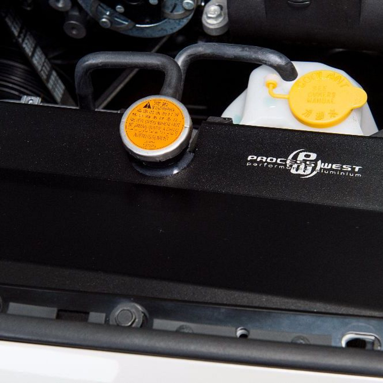 Process West Radiator Cover Black Non Factory Intake - Subaru WRX/STI 2015+