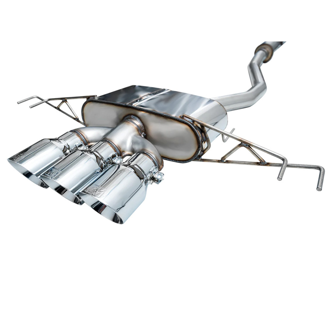 AWE Touring Edition Exhaust (Triple Chrome Silver Tips) - Honda Civic Type R FL5 2023+