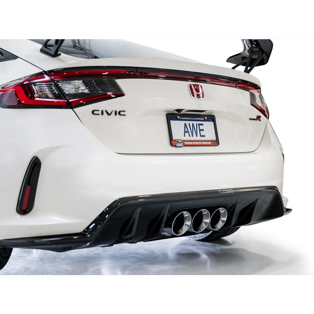 AWE Touring Edition Exhaust (Triple Chrome Silver Tips) - Honda Civic Type R FL5 2023+