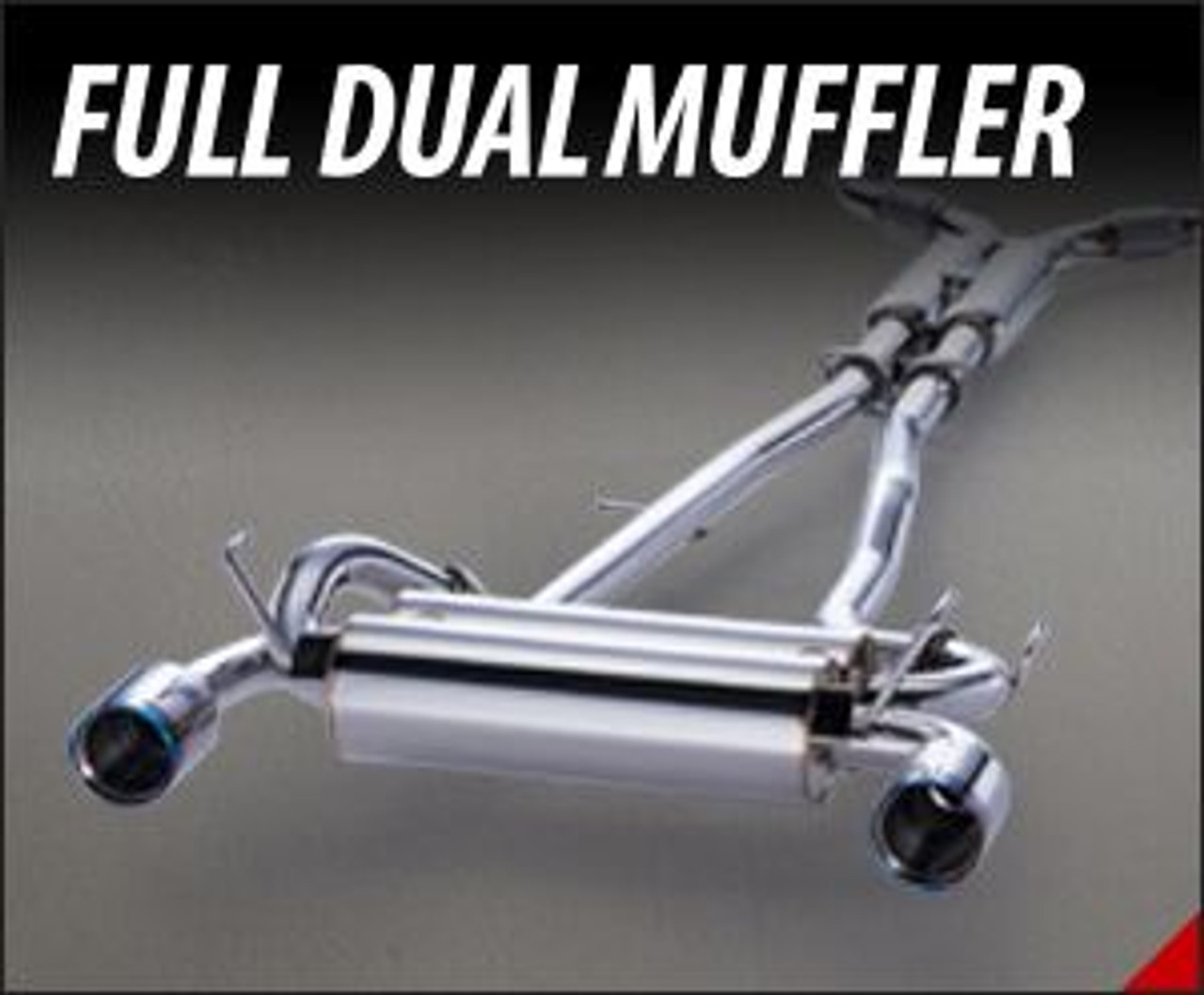 Hi-Power Exhaust; Full Dual w/Dual Titanium Tips (Adjustable); Includes H Pipe; Must Remove Emissions Canister Shield