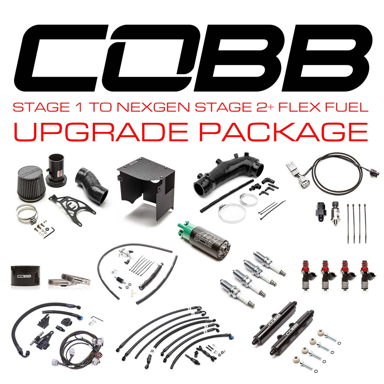 Cobb 08-14 Subaru STI Stg 1 to NexGen Stg 2+ Flex Fuel Power Package - Blue