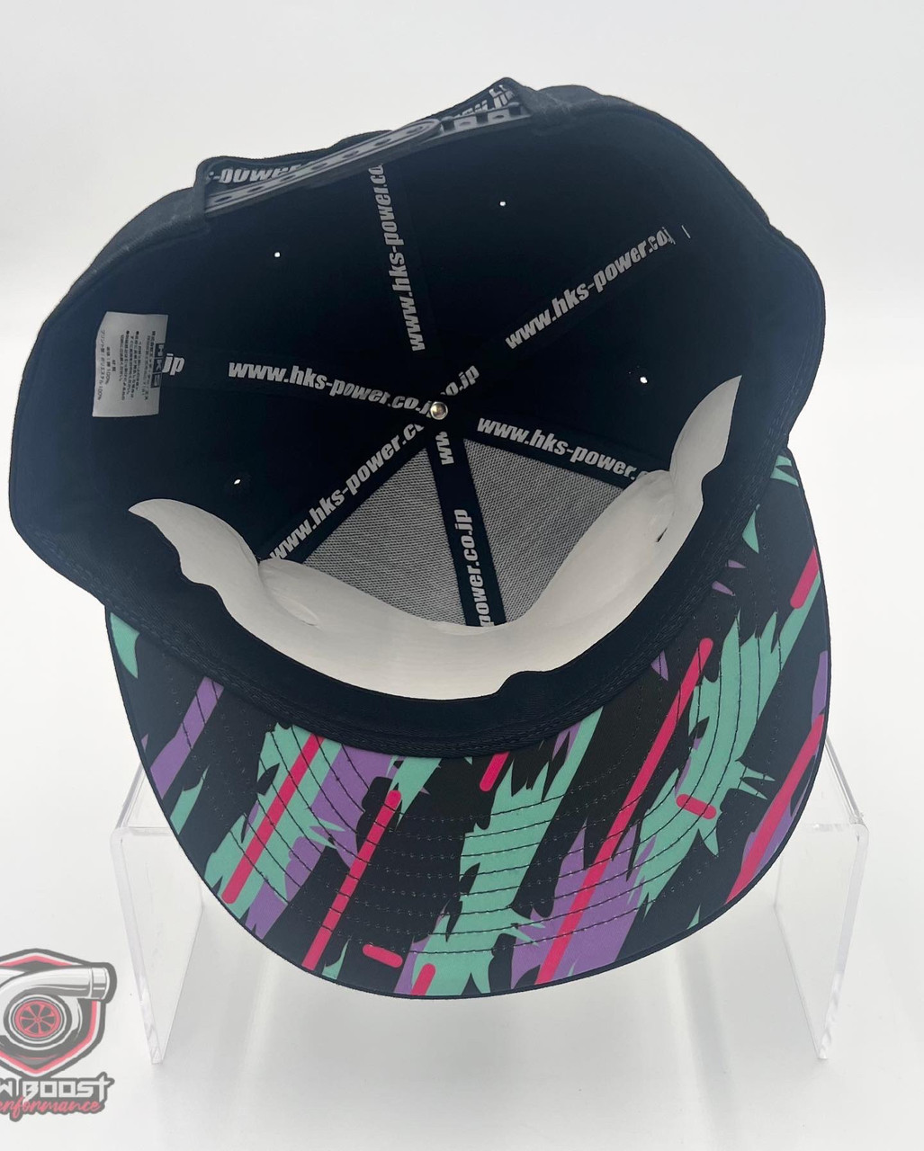 HKS Flat Brim #87 Oil Splash Snapback Hat