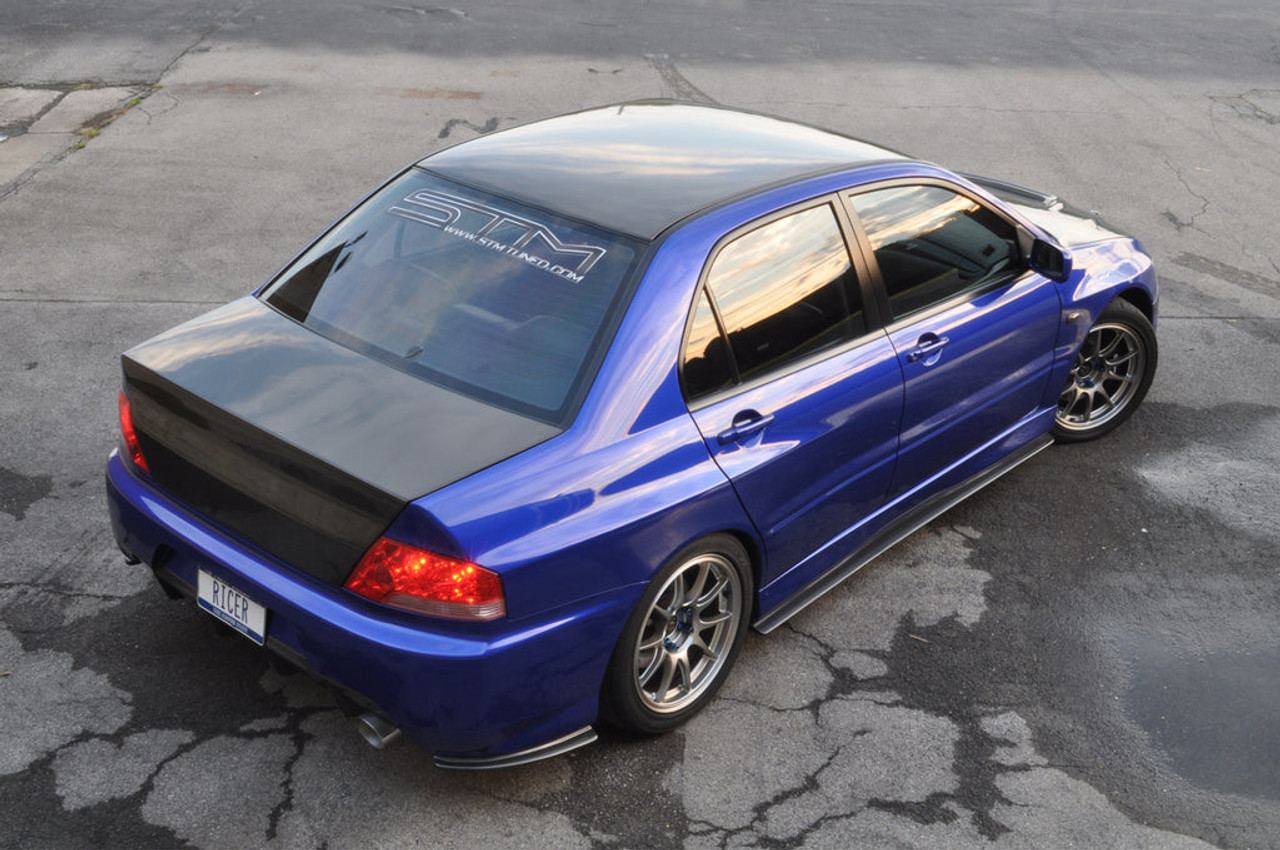 Rexpeed Carbon Fiber Side Skirt Extensions for Evo 7/8/9