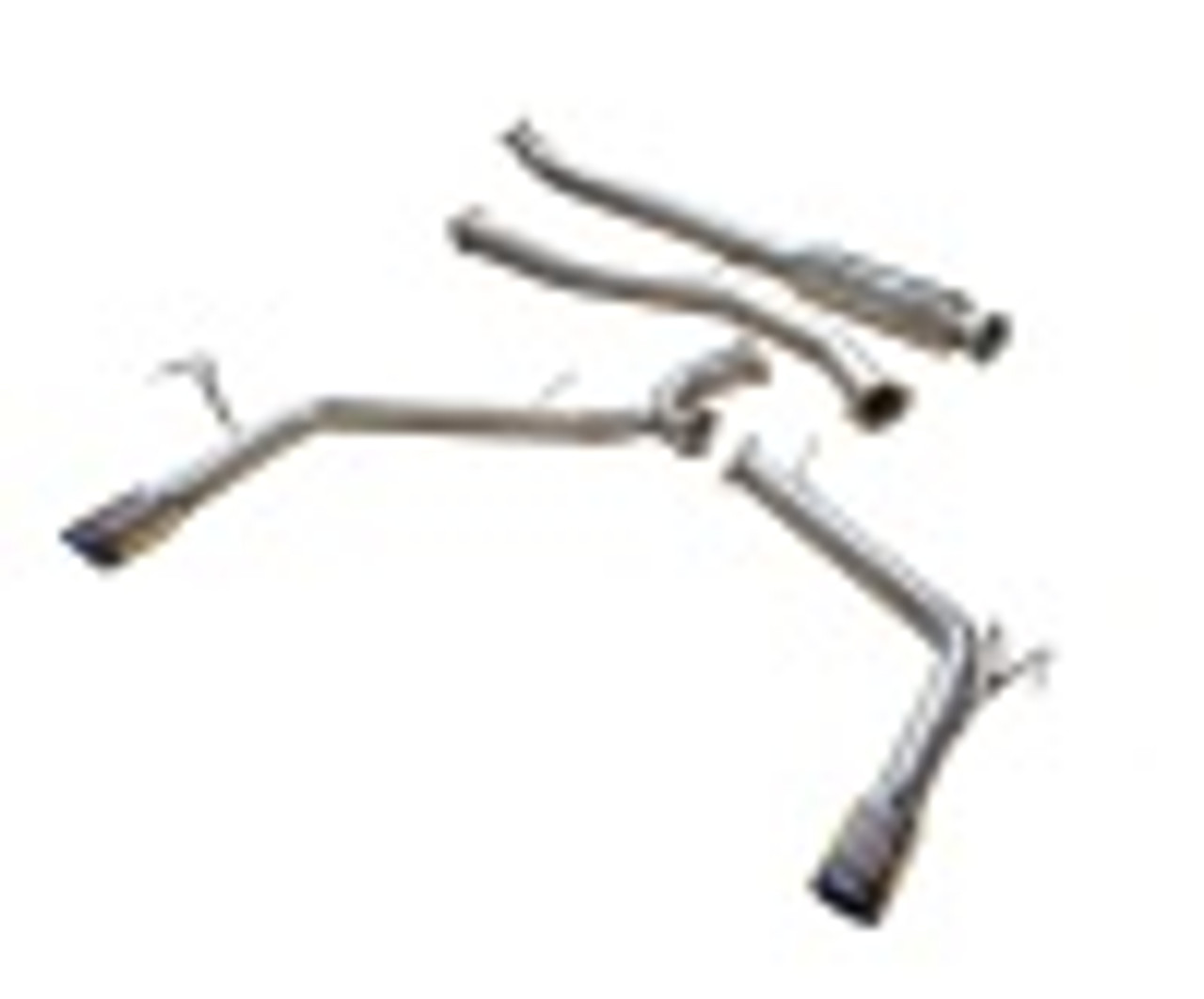 76mm Cat-back exhaust system with custom Y-pipe with Dual 3.5in. Titanium tips w/ Dual Burnt titanium tips
Finish: Polished