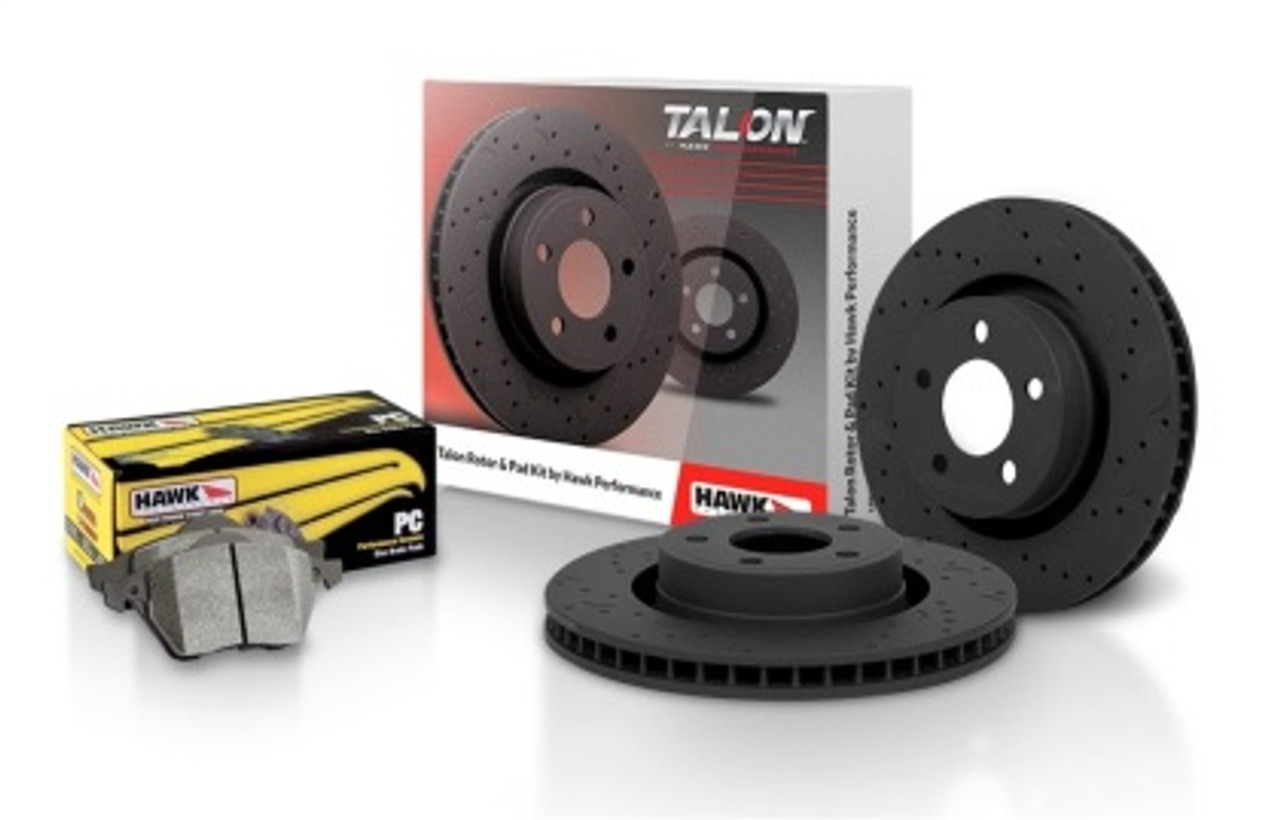 Talon Cross-Drilled and Slotted and PC Brake Pad Kit