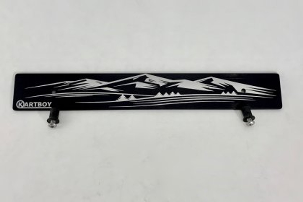 Kartboy Front Plate Delete w/ Mountain Logo