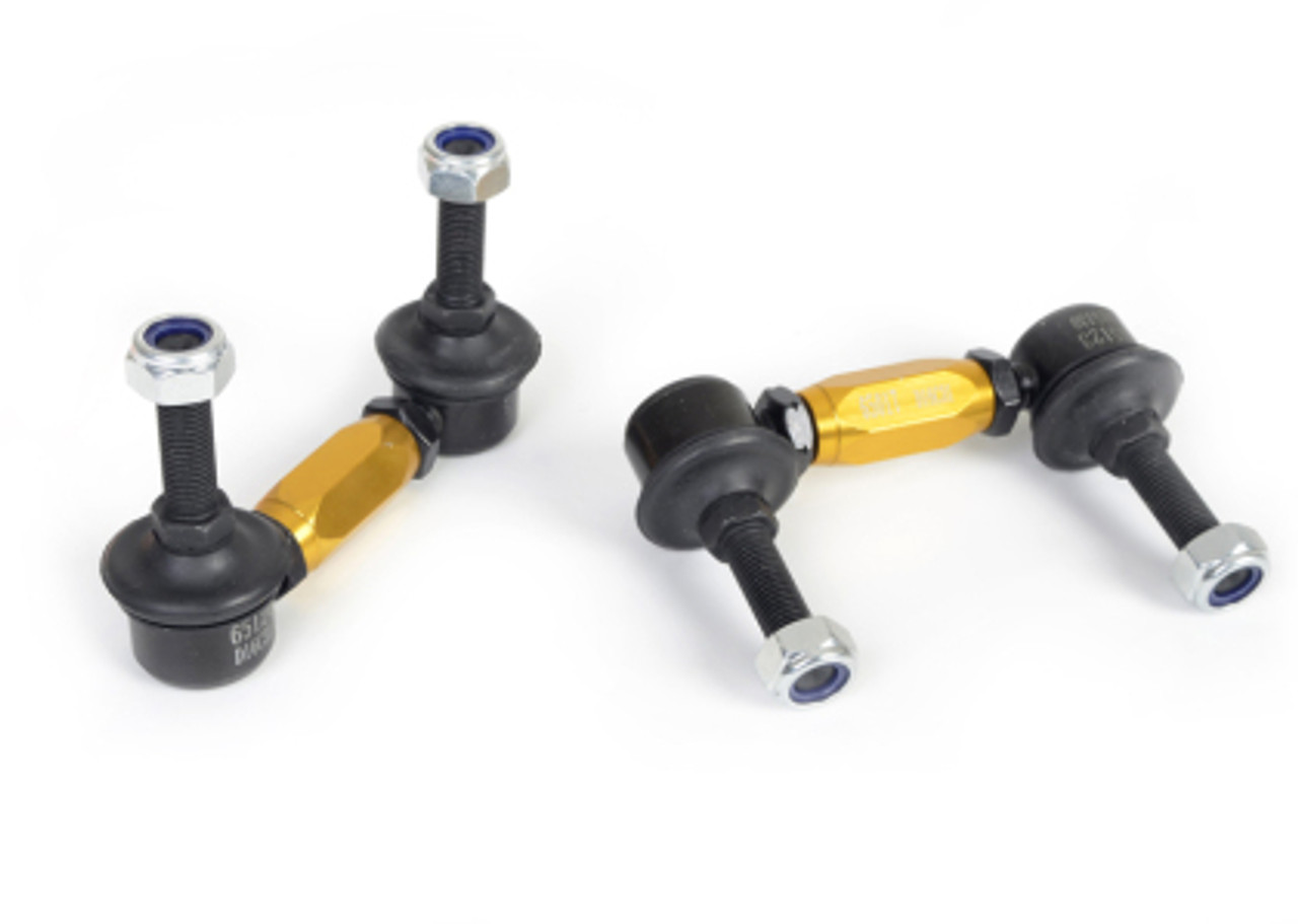 Sway Bar Link Kit; Heavy Duty; Adjustable Steel Ball