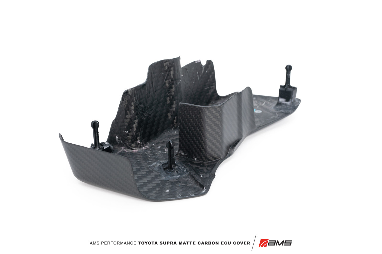 AMS Performance 2020+ Toyota GR Supra Carbon Fiber ECU Cover - Matte Carbon