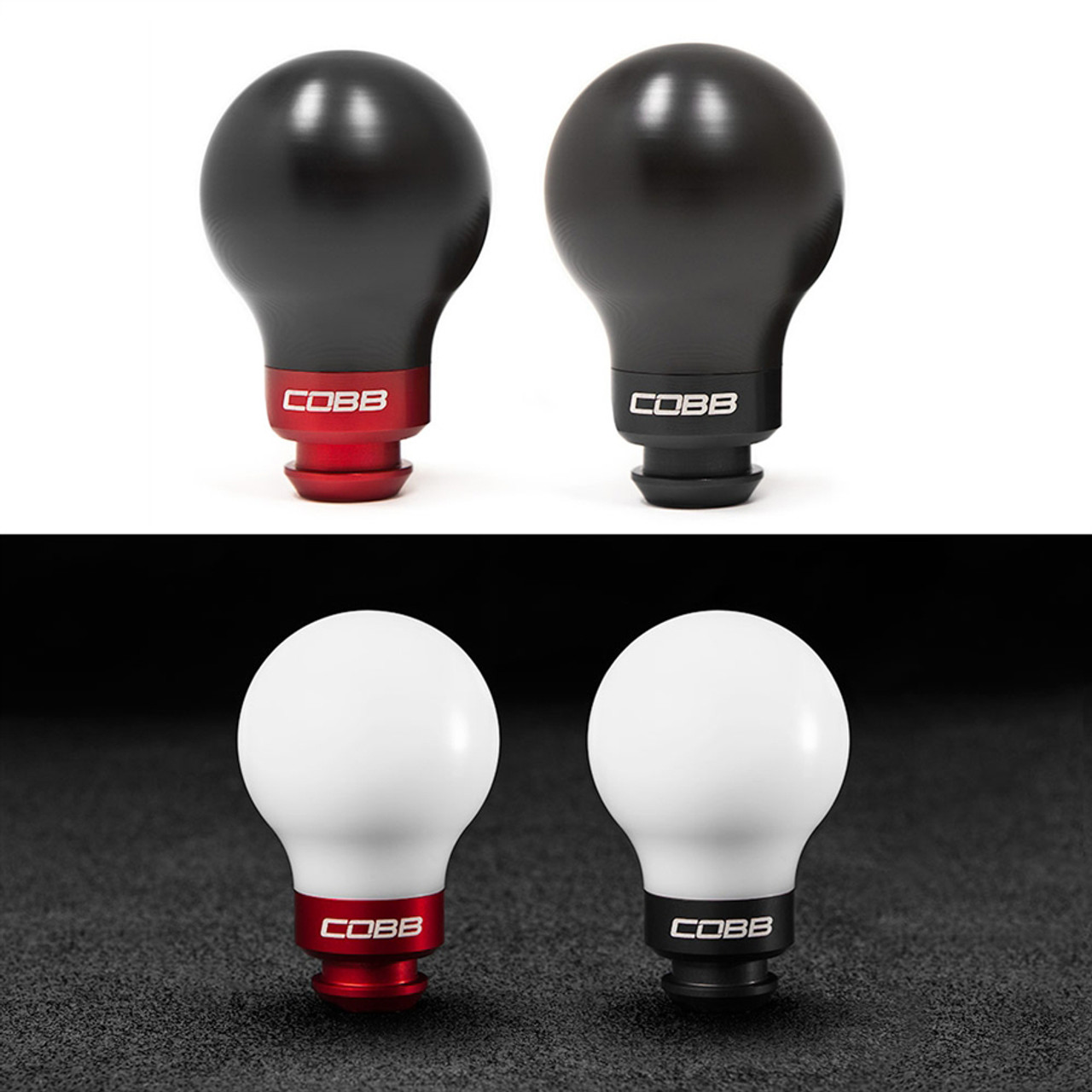 Cobb Subaru 5-Speed COBB Knob - Stealth Black
Cobb Subaru 5-Speed COBB Knob - White Knob w/ Stealth Black