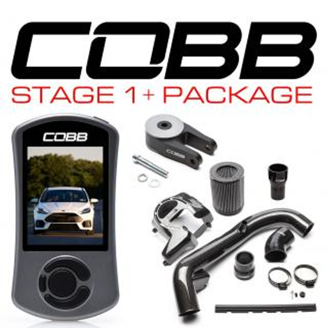 Cobb 16-18 Ford Focus RS Stage 1+ Carbon Fiber Power Package